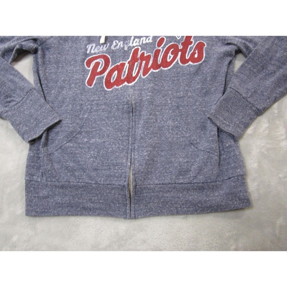 New England Patriots Hoodie Sweatshirt Womens 2XL NFL Football Full Zip Touch - Picture 4 of 10